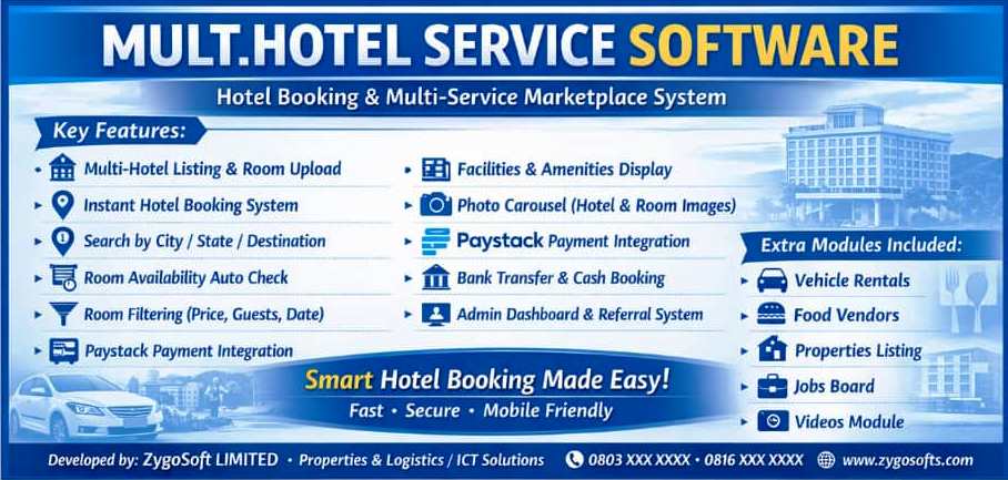Hotel and Booking Services Software